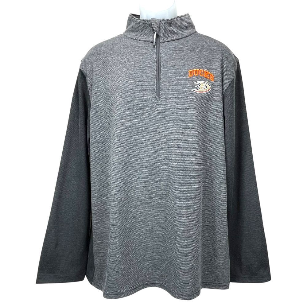 NHL Anaheim Ducks Men's Large 1/4 Zip Pullover Sweater‎